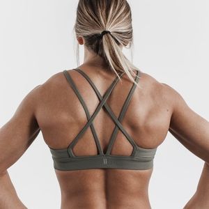 NOBULL Sports Bra - Army Green (VGUC)